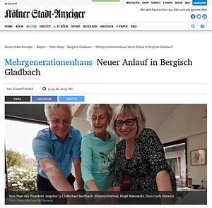 Screen vom Artikel im kölner Stadtanzeiger